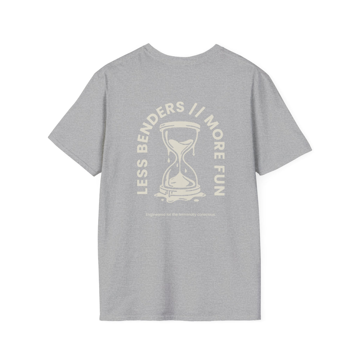 LESS BENDERS MORE FUN FRONT/BACK PRINT Graphic T-Shirt - Made For the Terminally Conscious