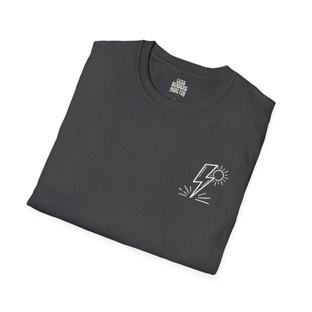 LESS BENDERS MORE FUN - Front Print Graphic T-Shirt - Made For the Terminally Conscious