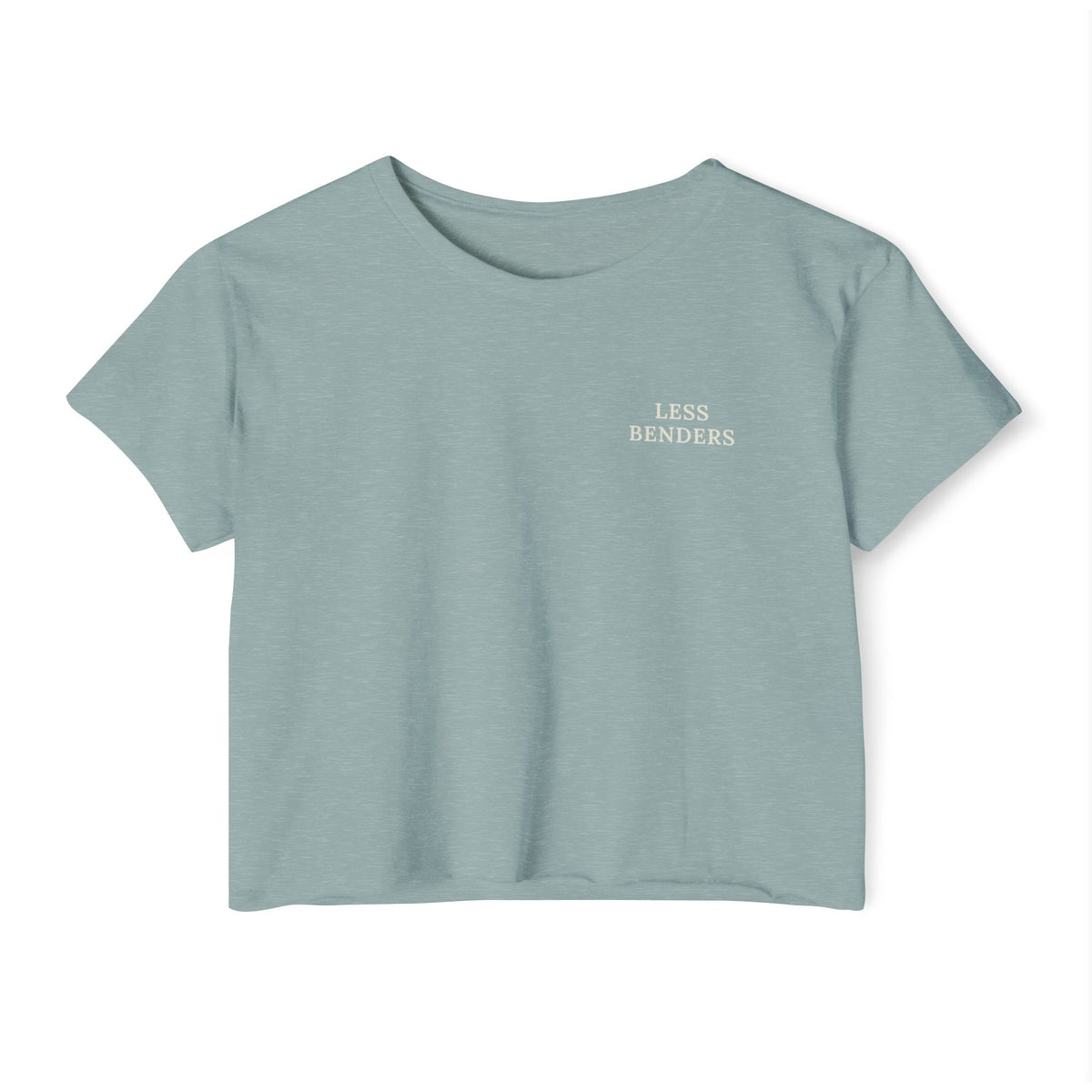 LESS BENDERS MORE FUN FRONT/BACK PRINT | Women's Festival Crop Top - Made For the Terminally Conscious