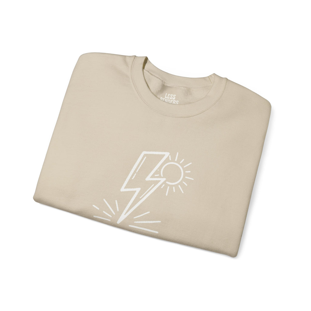 LESS BENDERS MORE FUN FRONT/Back Print Crewneck Sweatshirt - Made For the Terminally Conscious