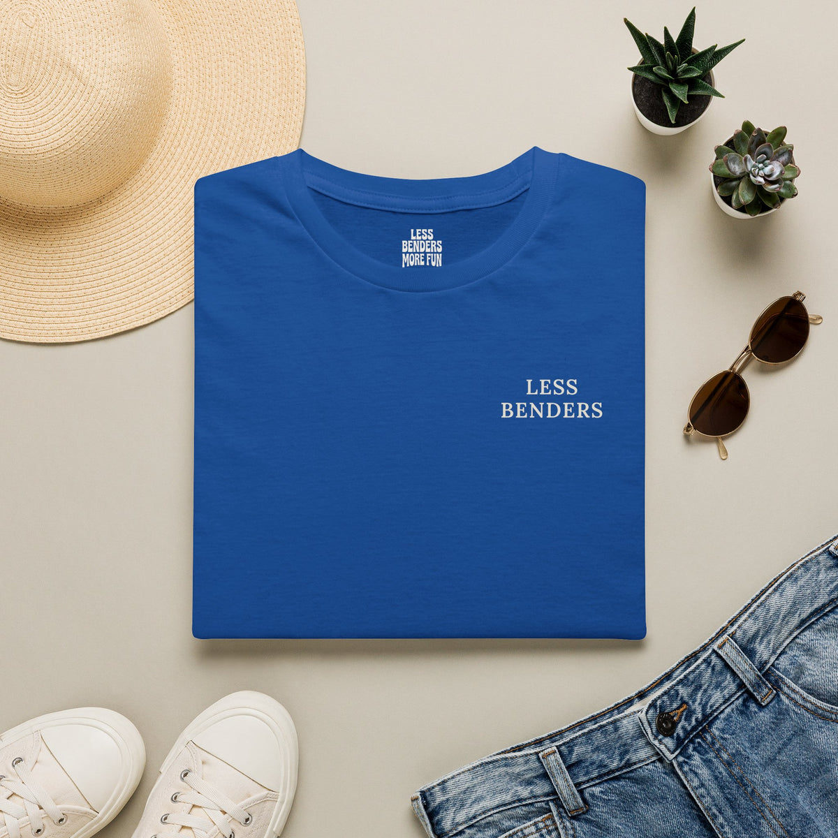 LESS BENDERS MORE FUN FRONT/BACK PRINT Graphic T-Shirt - Made For the Terminally Conscious