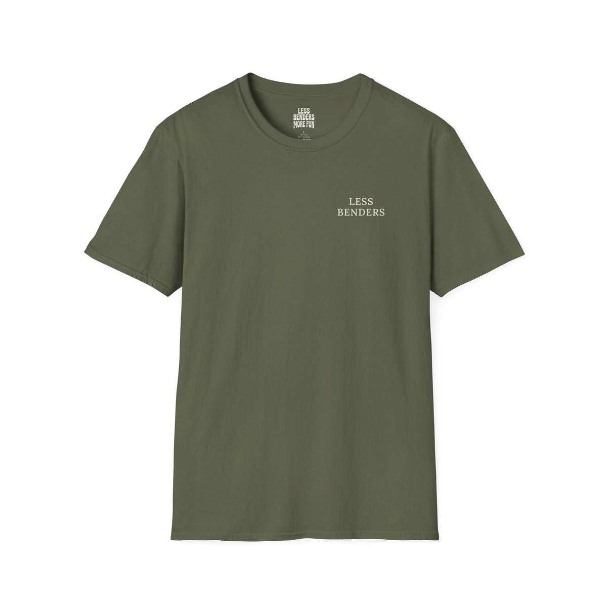 LESS BENDERS MORE FUN Front/Back Print Retro T-Shirt | Made For the Terminally Conscious