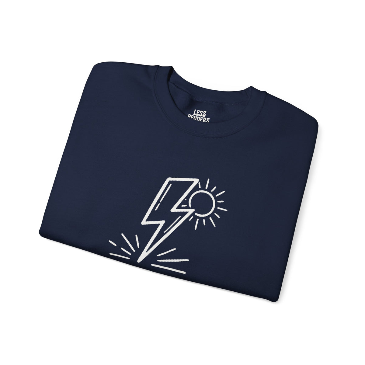 LESS BENDERS MORE FUN FRONT/Back Print Crewneck Sweatshirt - Made For the Terminally Conscious