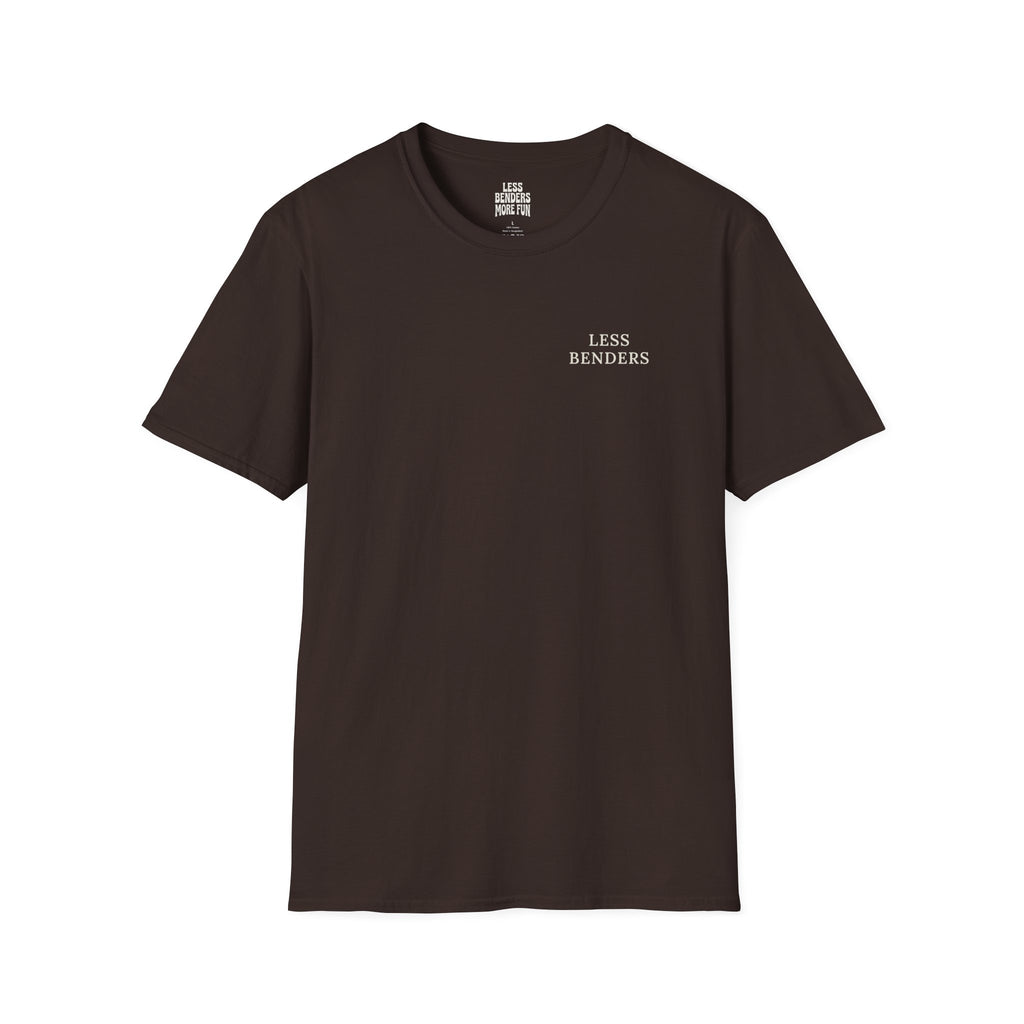 LESS BENDERS MORE FUN Front/Back Print Retro T-Shirt | Made For the Terminally Conscious