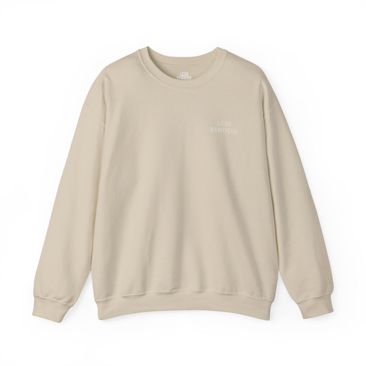 LESS BENDERS MORE FUN FRONT/BACK PRINT Hourglass Sweatshirt - Made For the Terminally Conscious