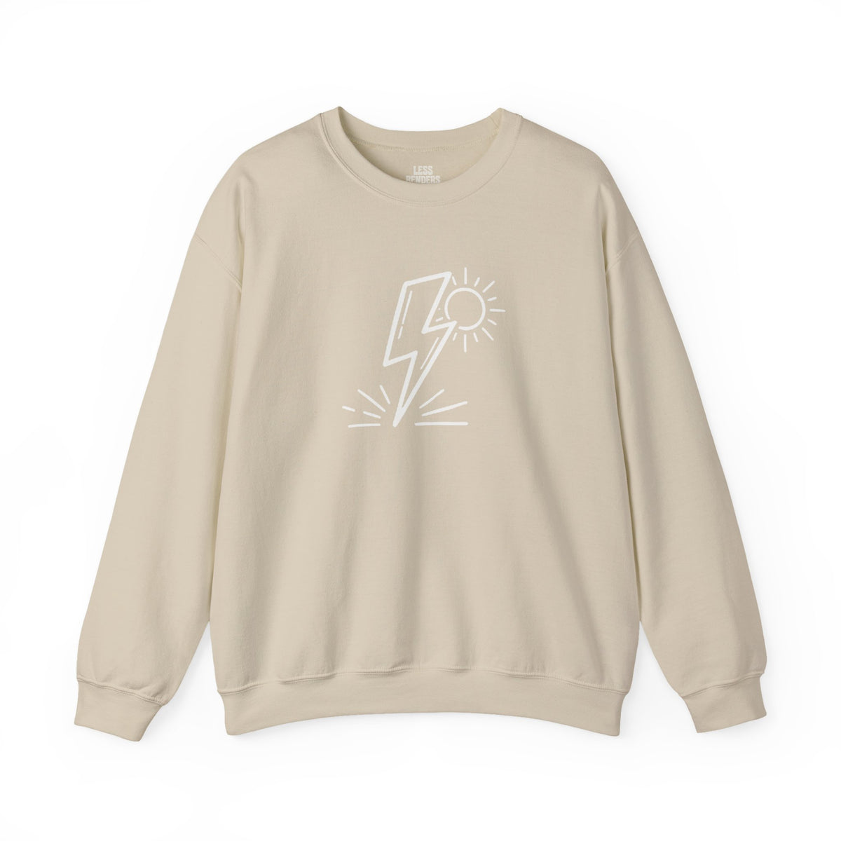LESS BENDERS MORE FUN FRONT/Back Print Crewneck Sweatshirt - Made For the Terminally Conscious