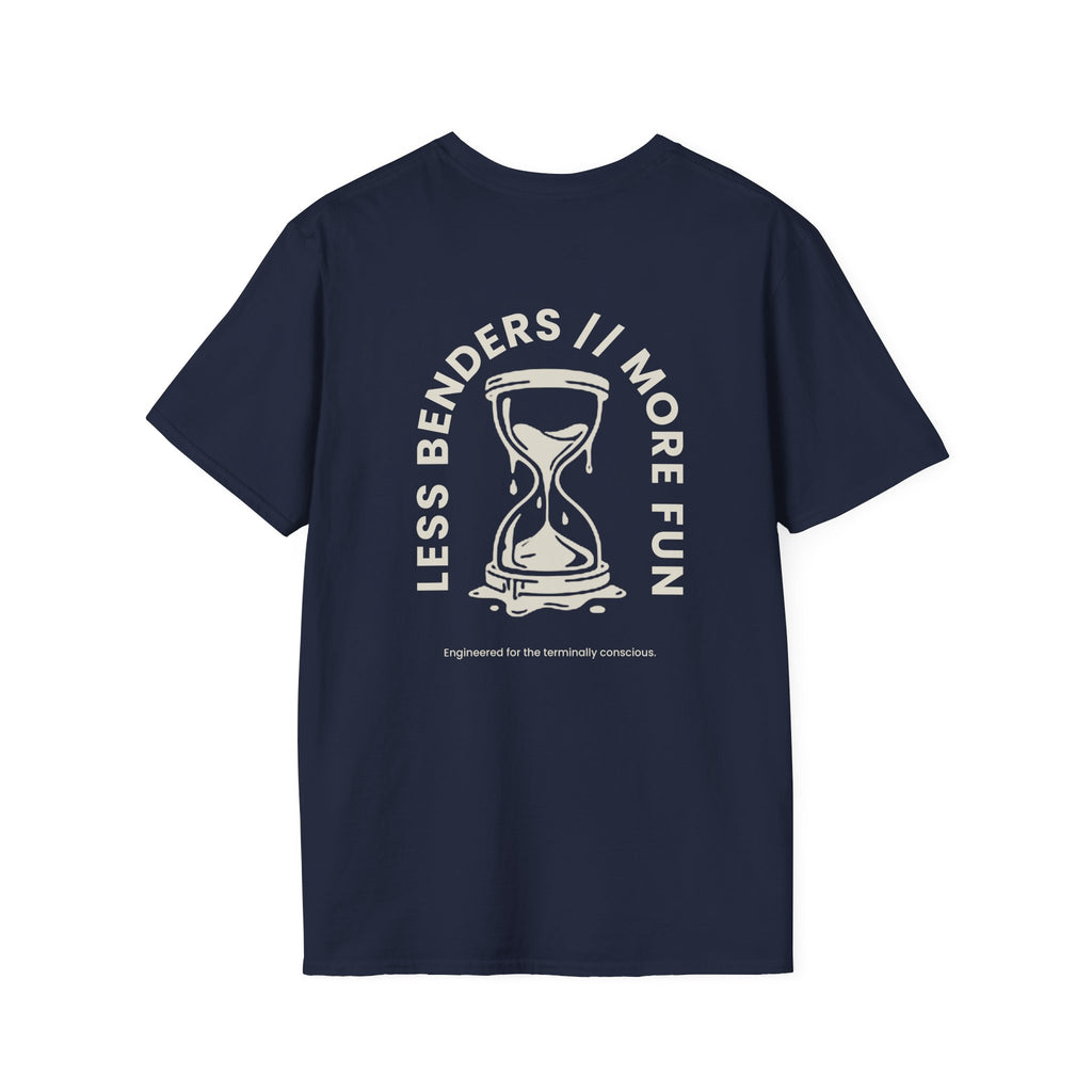 LESS BENDERS MORE FUN FRONT/BACK PRINT Graphic T-Shirt - Made For the Terminally Conscious