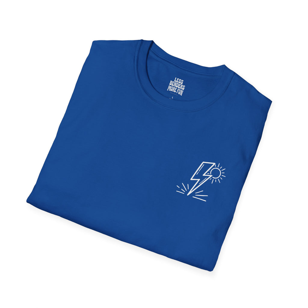 LESS BENDERS MORE FUN - Front Print Graphic T-Shirt - Made For the Terminally Conscious