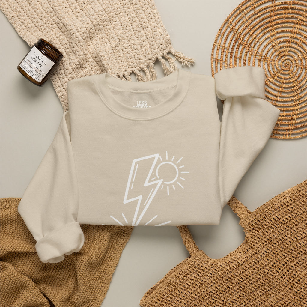 LESS BENDERS MORE FUN FRONT/Back Print Crewneck Sweatshirt - Made For the Terminally Conscious