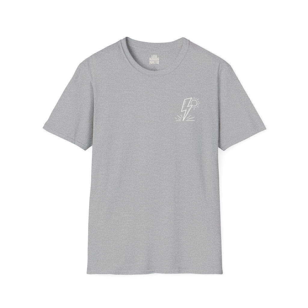 LESS BENDERS MORE FUN - Front Print Graphic T-Shirt - Made For the Terminally Conscious