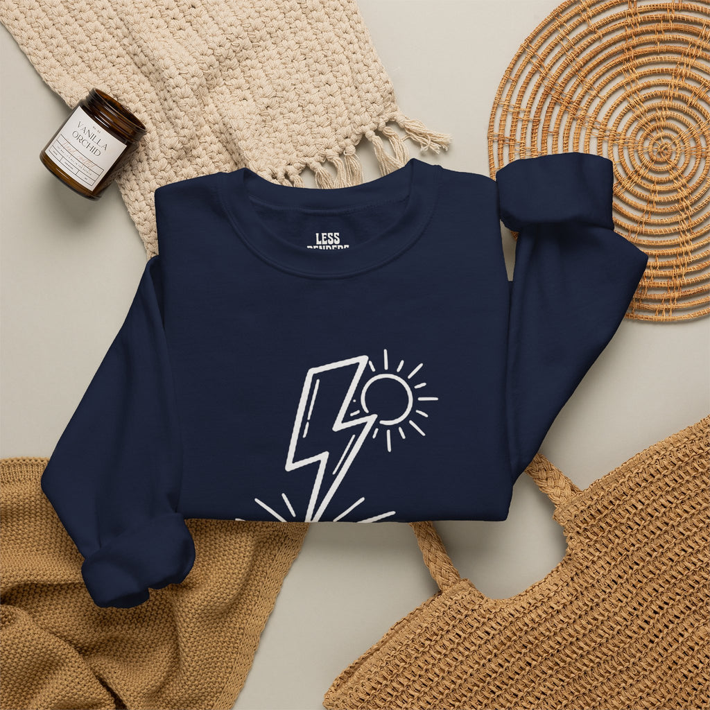 LESS BENDERS MORE FUN FRONT/Back Print Crewneck Sweatshirt - Made For the Terminally Conscious