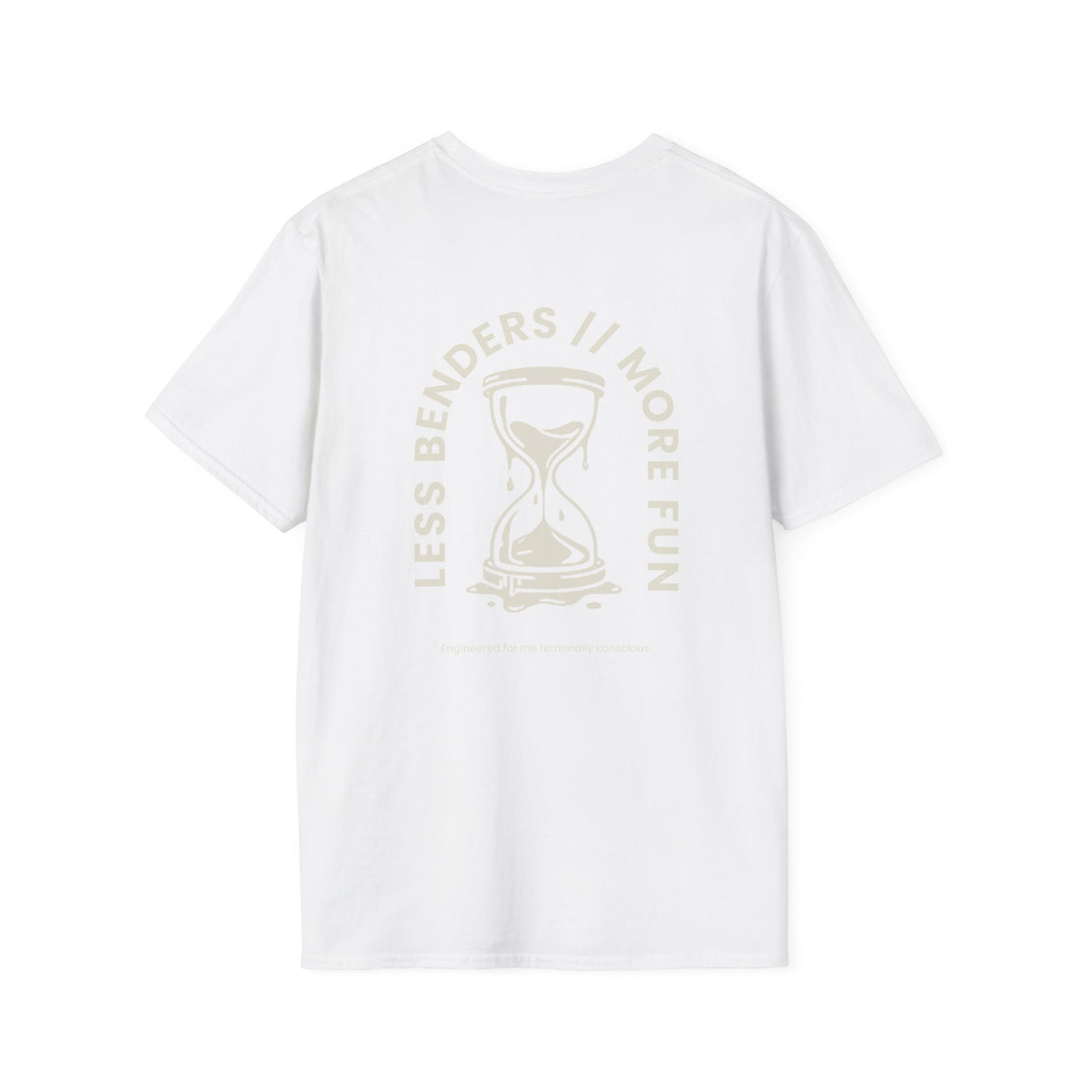 LESS BENDERS MORE FUN FRONT/BACK PRINT Graphic T-Shirt - Made For the Terminally Conscious