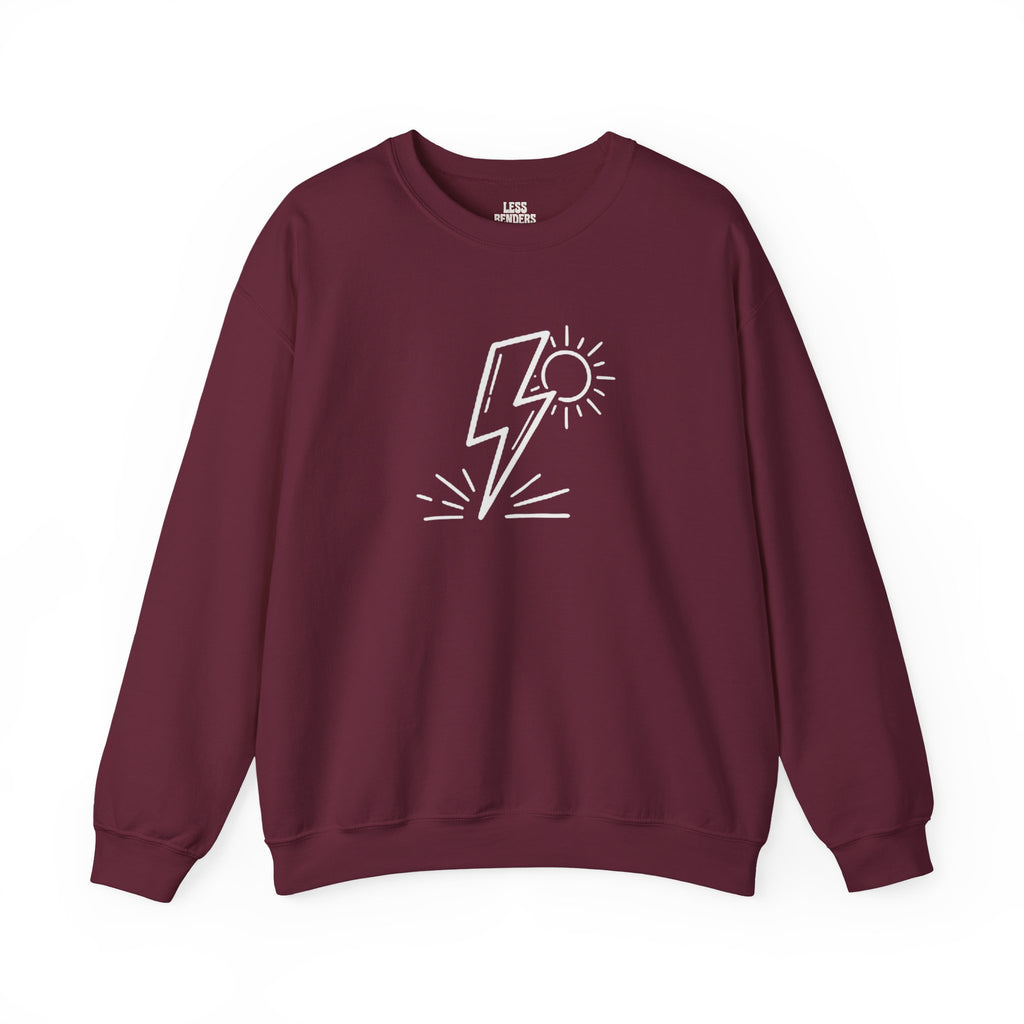 LESS BENDERS MORE FUN FRONT/Back Print Crewneck Sweatshirt - Made For the Terminally Conscious