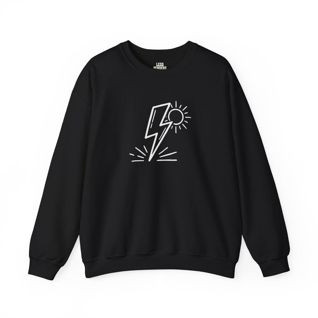 LESS BENDERS MORE FUN FRONT/Back Print Crewneck Sweatshirt - Made For the Terminally Conscious