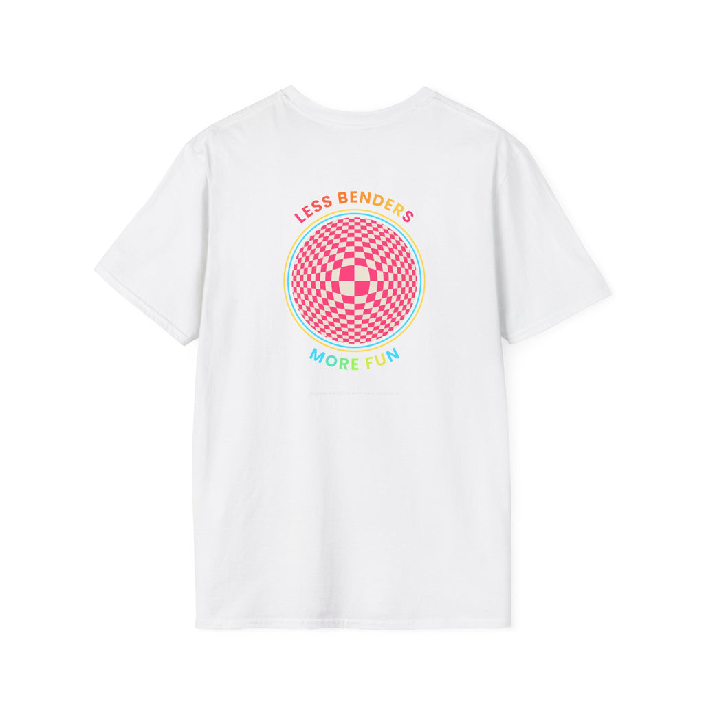 LESS BENDERS MORE FUN Front/Back Print Retro T-Shirt | Made For the Terminally Conscious