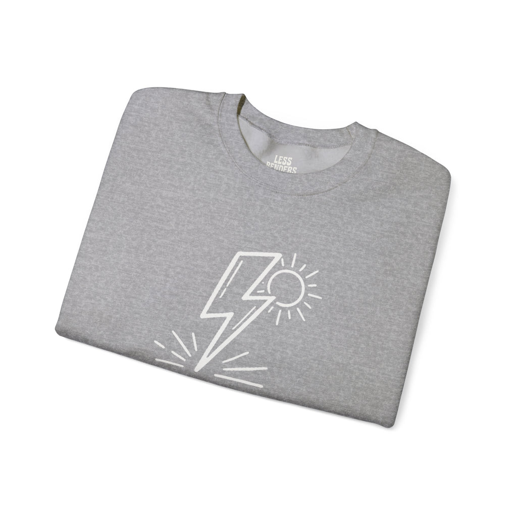 LESS BENDERS MORE FUN FRONT/Back Print Crewneck Sweatshirt - Made For the Terminally Conscious