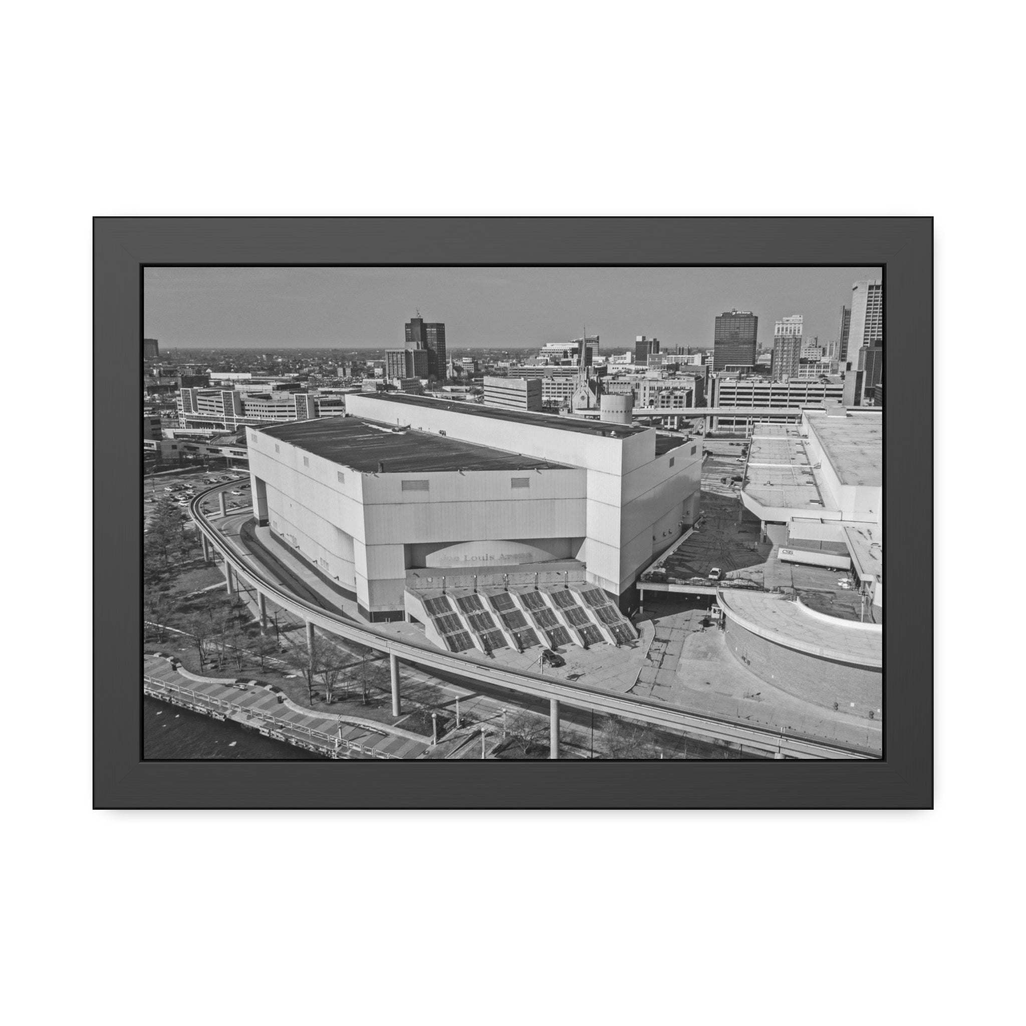 Joe Louis Arena | Before The Wrecking Ball (2019)  — Black & White Cityscape Photography Print