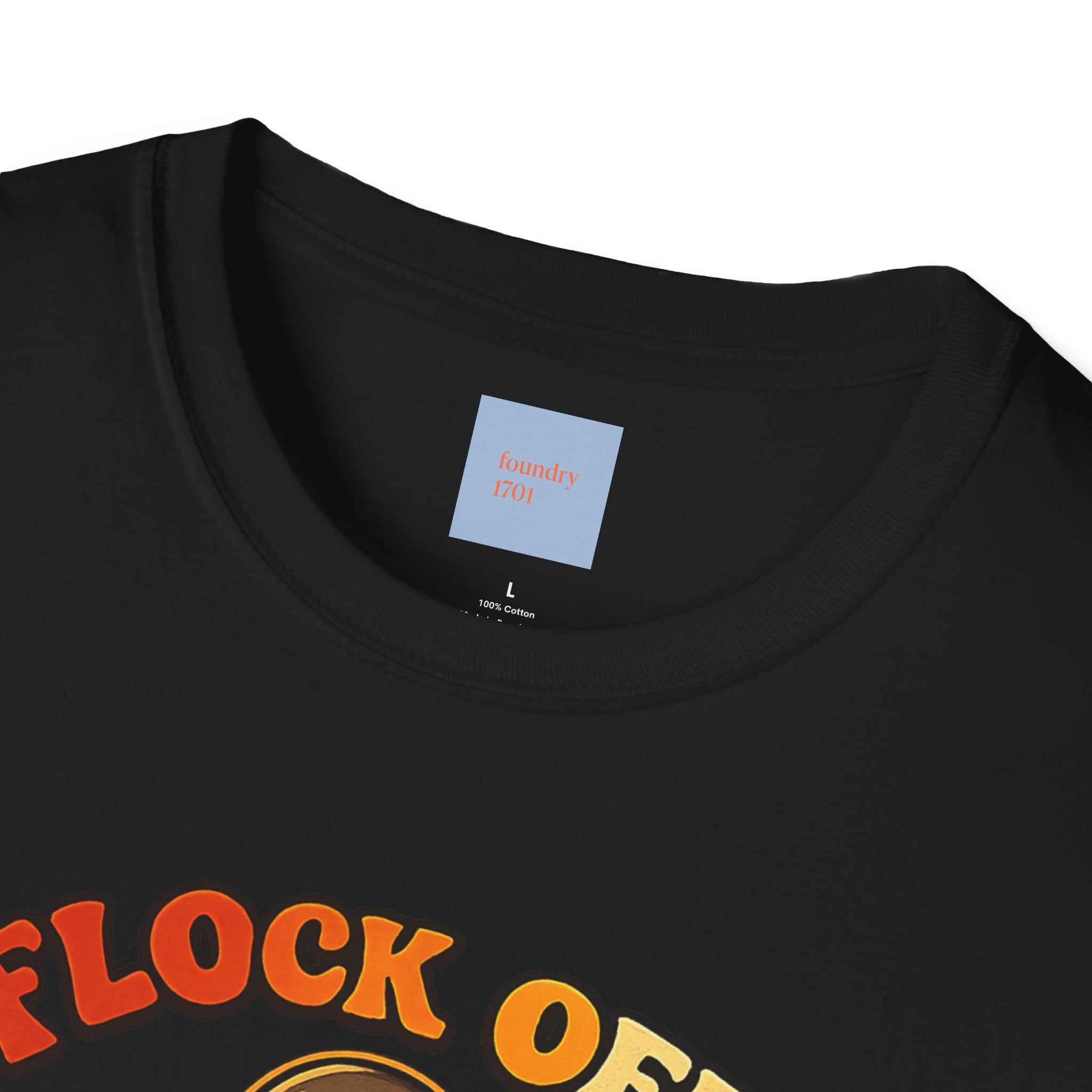 Flock Off — Retro Lettering Anti-Flock Bird Graphic T-Shirt