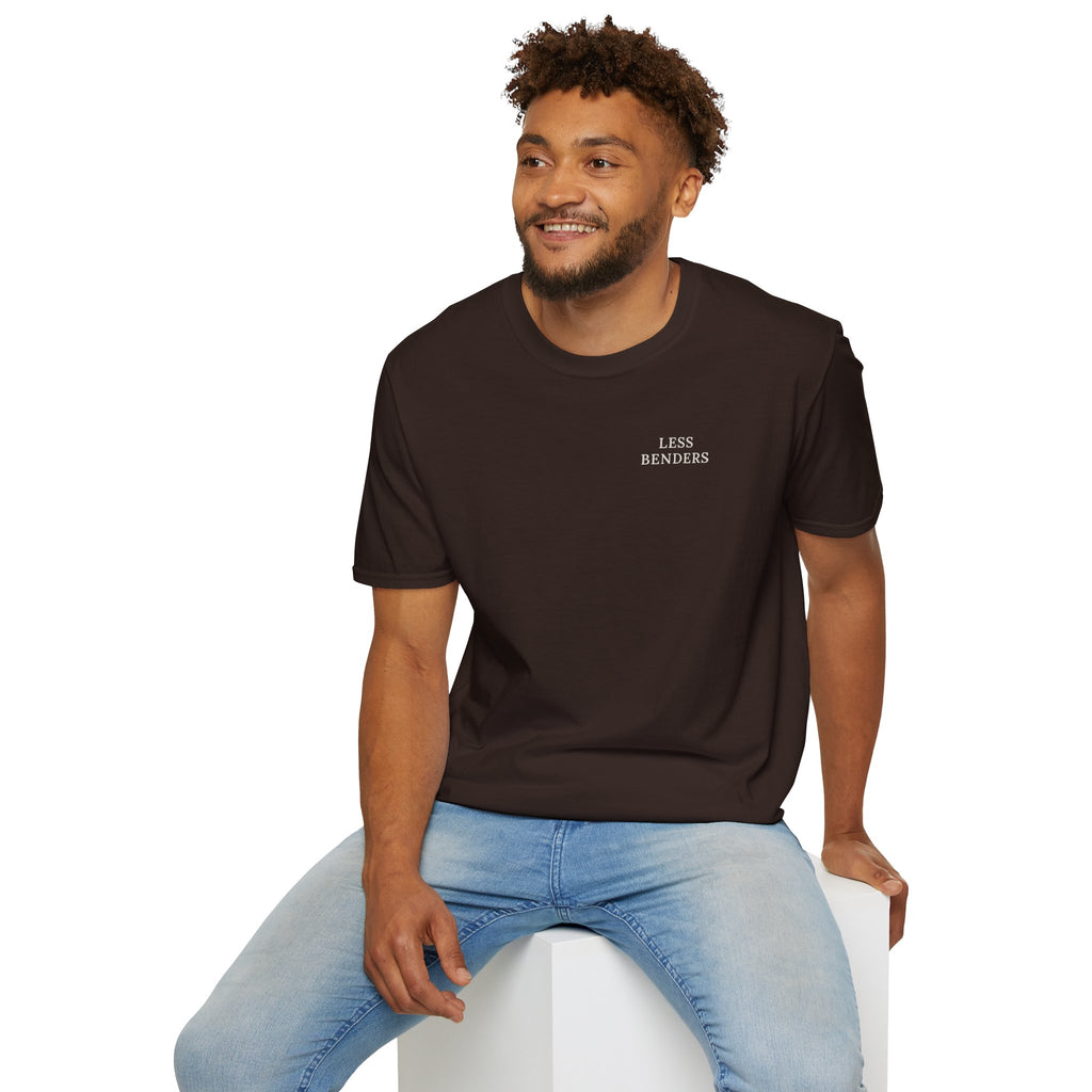 LESS BENDERS MORE FUN FRONT/BACK PRINT Graphic T-Shirt - Made For the Terminally Conscious