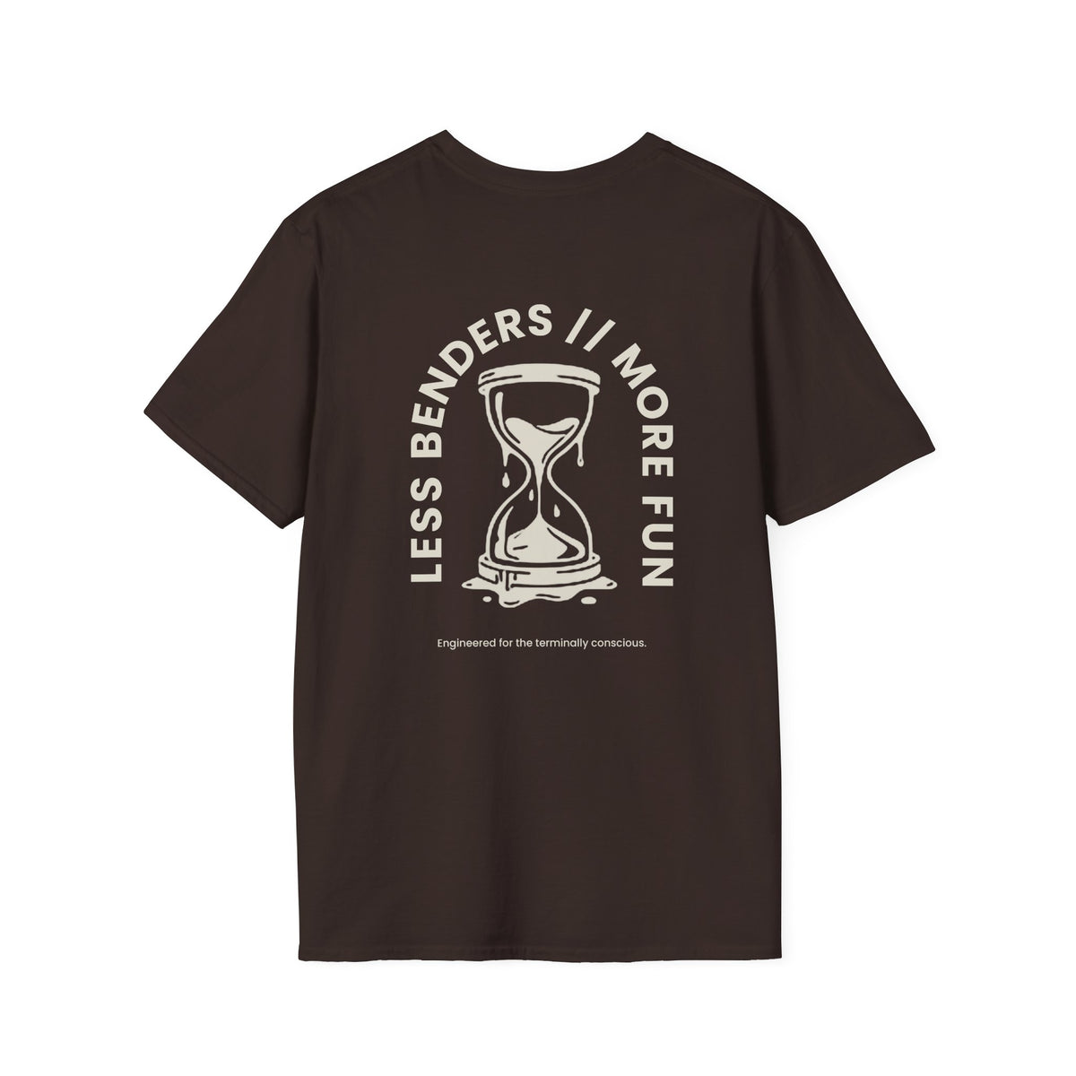 LESS BENDERS MORE FUN FRONT/BACK PRINT Graphic T-Shirt - Made For the Terminally Conscious