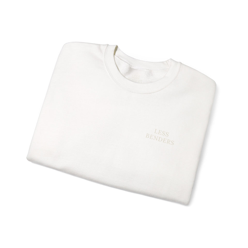 LESS BENDERS MORE FUN FRONT/BACK PRINT Hourglass Sweatshirt - Made For the Terminally Conscious