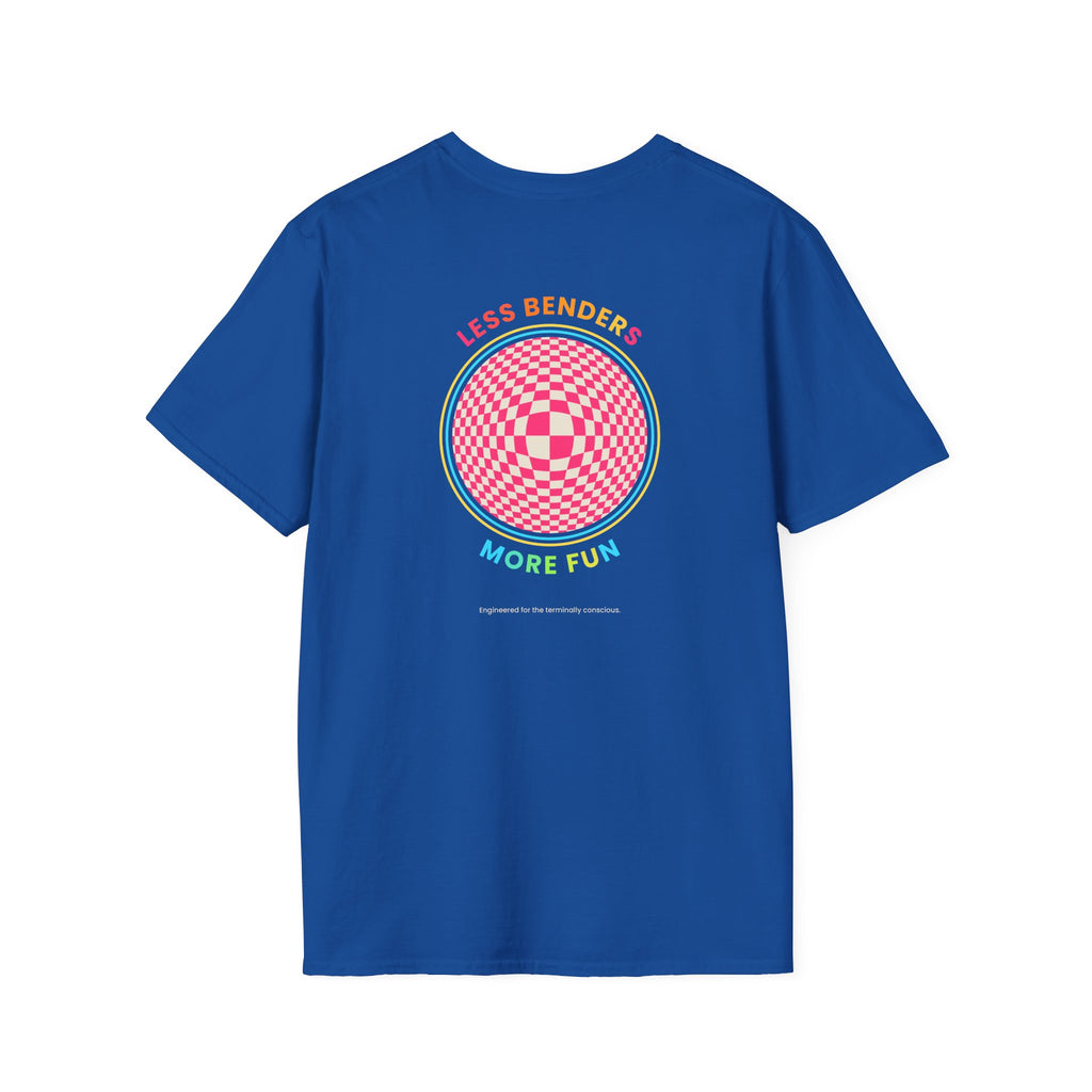 LESS BENDERS MORE FUN Front/Back Print Retro T-Shirt | Made For the Terminally Conscious