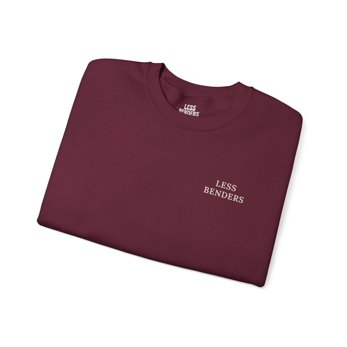 LESS BENDERS MORE FUN FRONT/BACK PRINT Hourglass Sweatshirt - Made For the Terminally Conscious