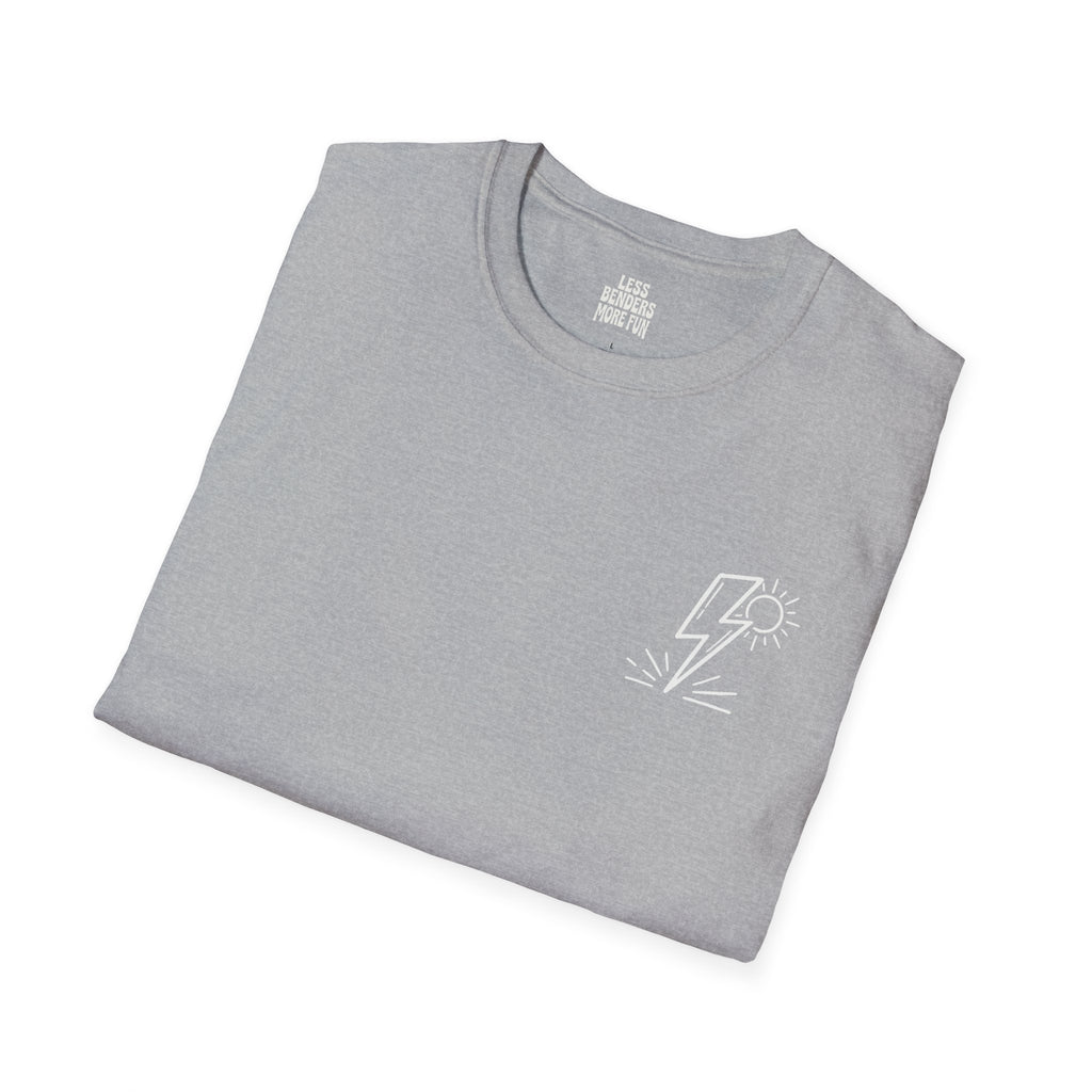 LESS BENDERS MORE FUN - Front Print Graphic T-Shirt - Made For the Terminally Conscious