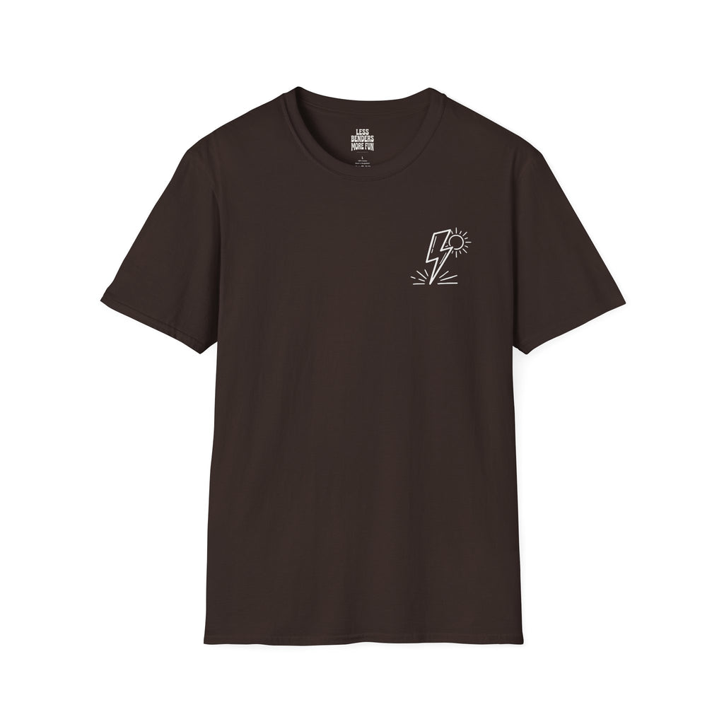 LESS BENDERS MORE FUN - Front Print Graphic T-Shirt - Made For the Terminally Conscious