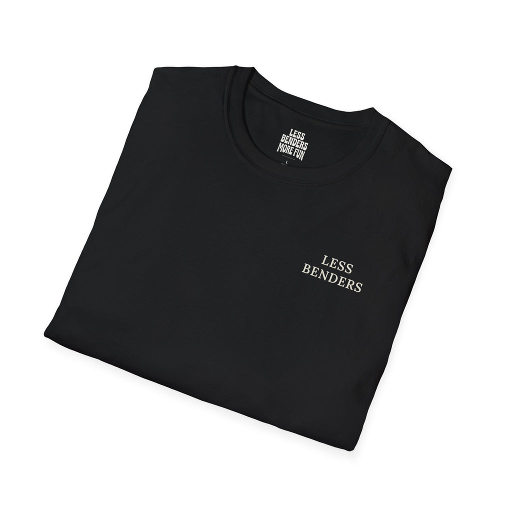 LESS BENDERS MORE FUN FRONT/BACK PRINT Graphic T-Shirt - Made For the Terminally Conscious