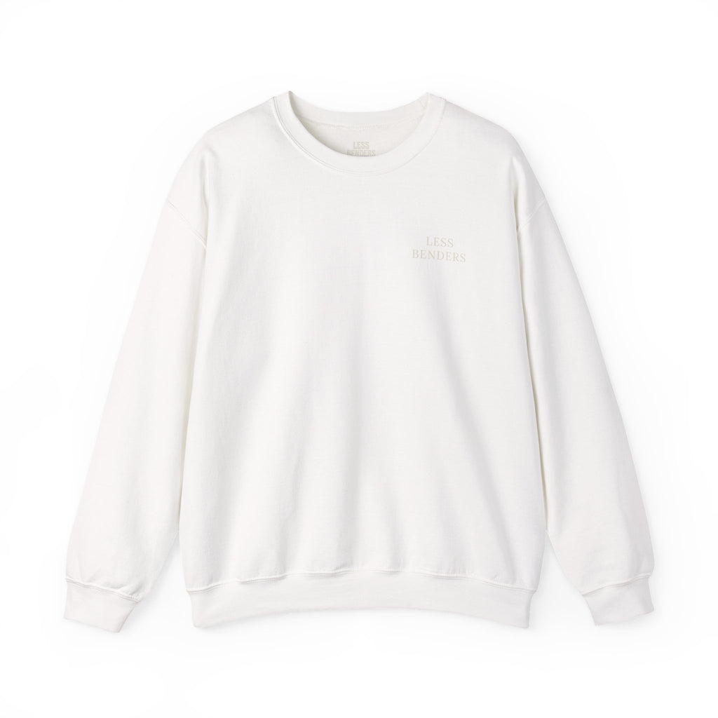 LESS BENDERS MORE FUN FRONT/BACK PRINT Hourglass Sweatshirt - Made For the Terminally Conscious
