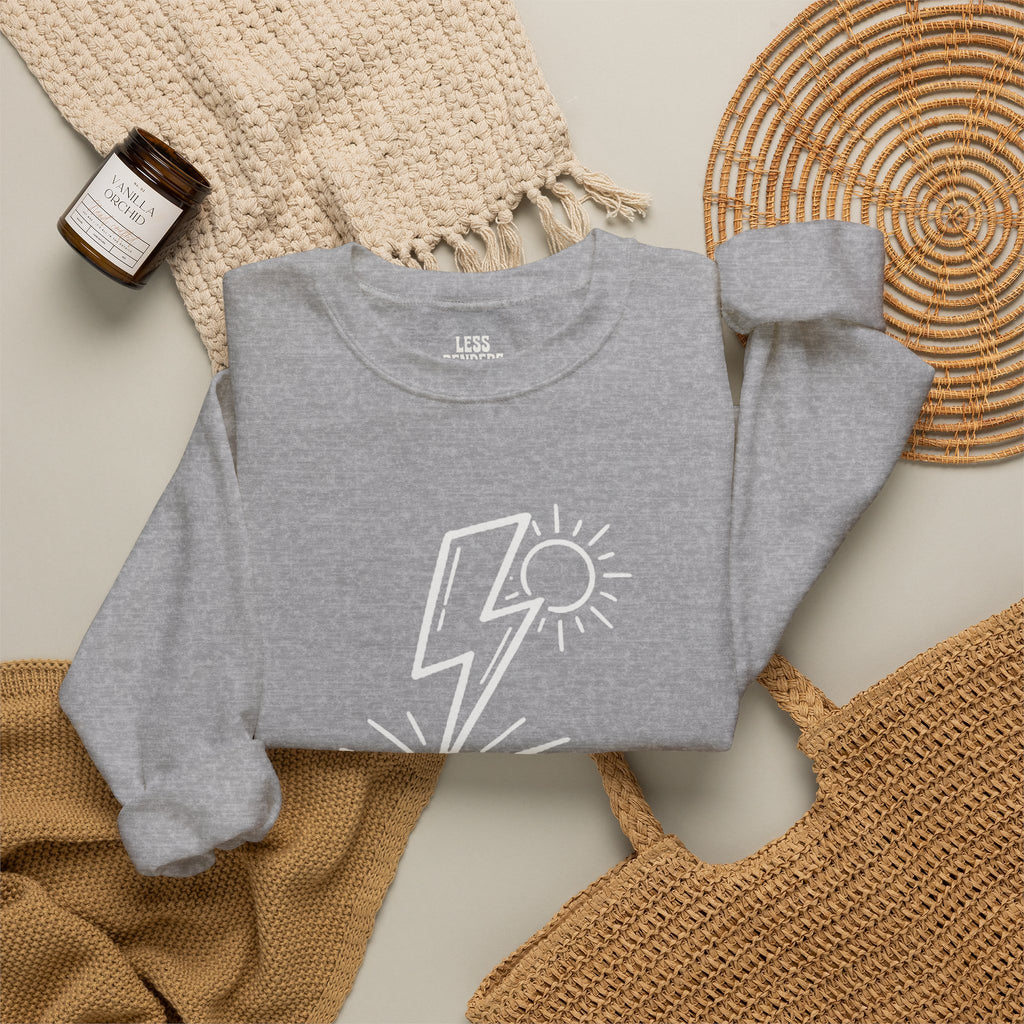 LESS BENDERS MORE FUN FRONT/Back Print Crewneck Sweatshirt - Made For the Terminally Conscious