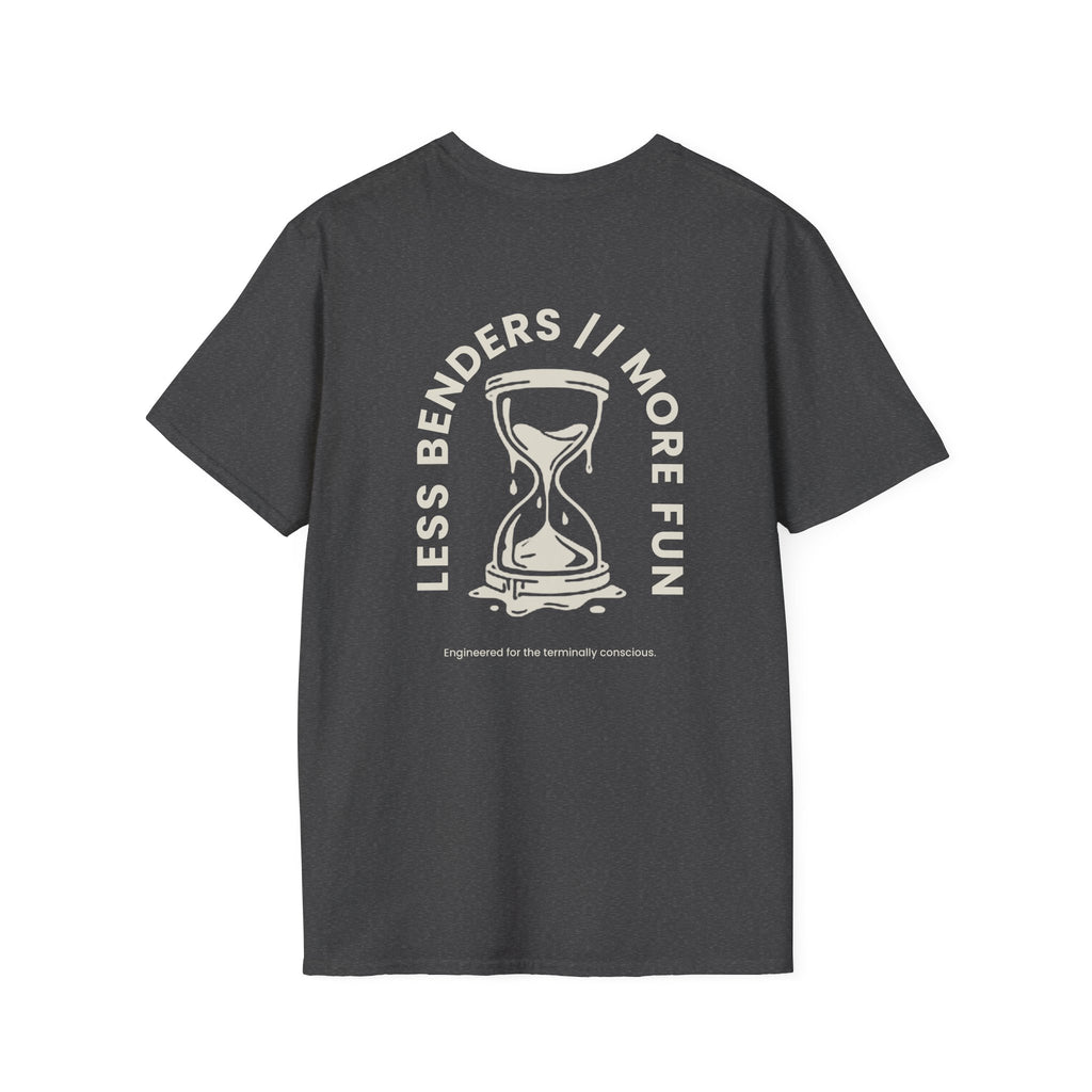 LESS BENDERS MORE FUN FRONT/BACK PRINT Graphic T-Shirt - Made For the Terminally Conscious