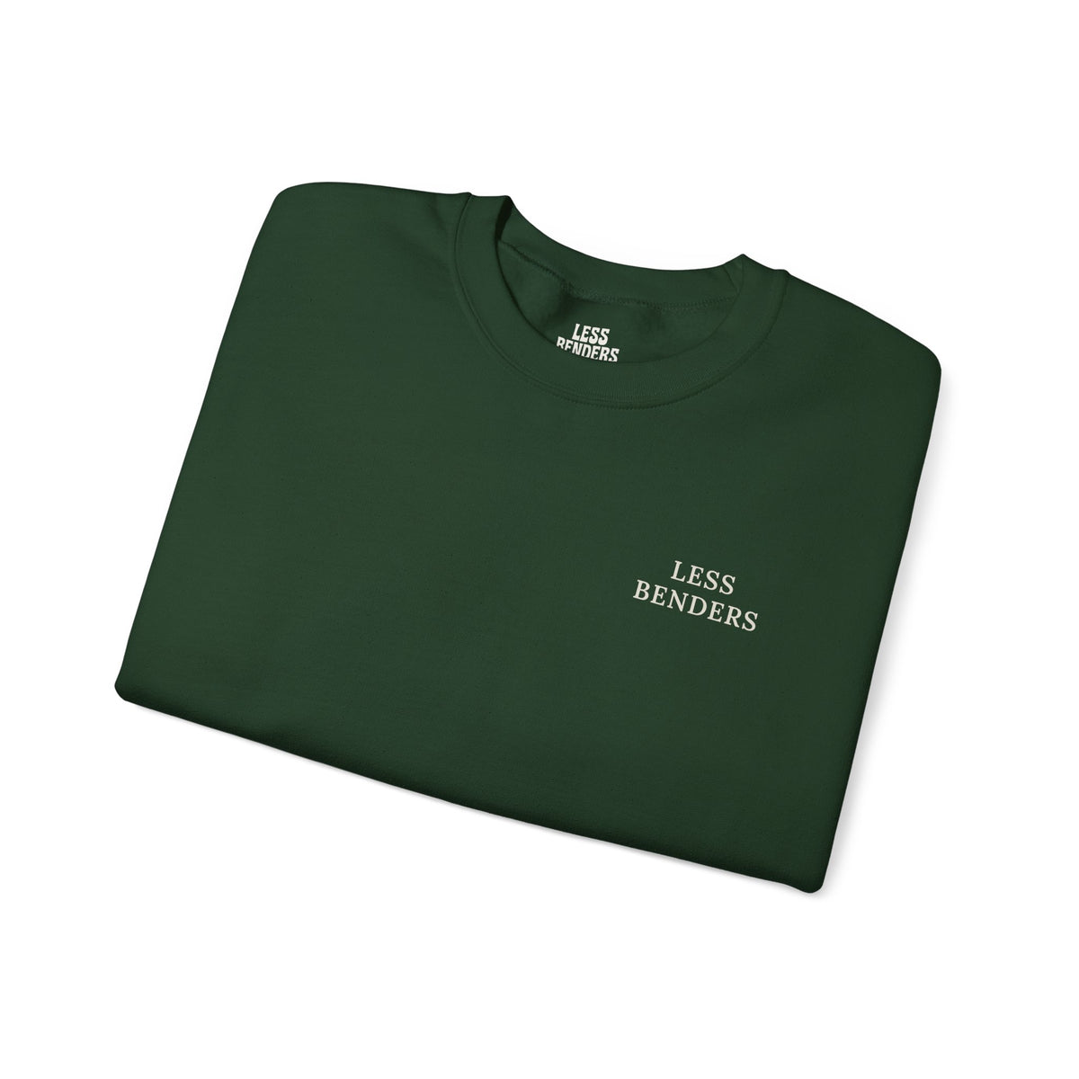 LESS BENDERS MORE FUN FRONT/BACK PRINT Hourglass Sweatshirt - Made For the Terminally Conscious