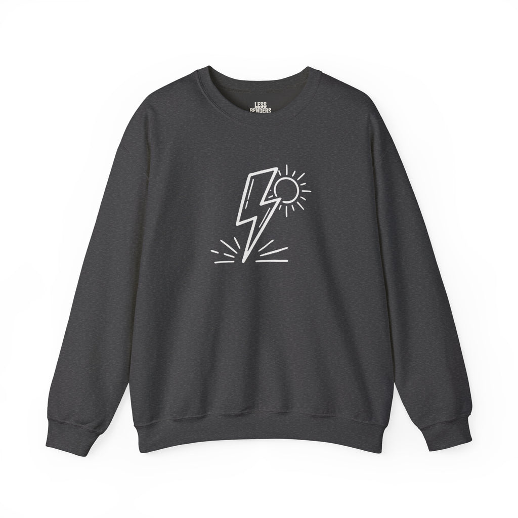 LESS BENDERS MORE FUN FRONT/Back Print Crewneck Sweatshirt - Made For the Terminally Conscious