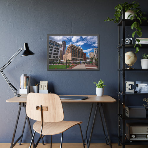 Capitol Park | Detroit Cityscape Framed Poster — Downtown Detroit Photo Wall Art
