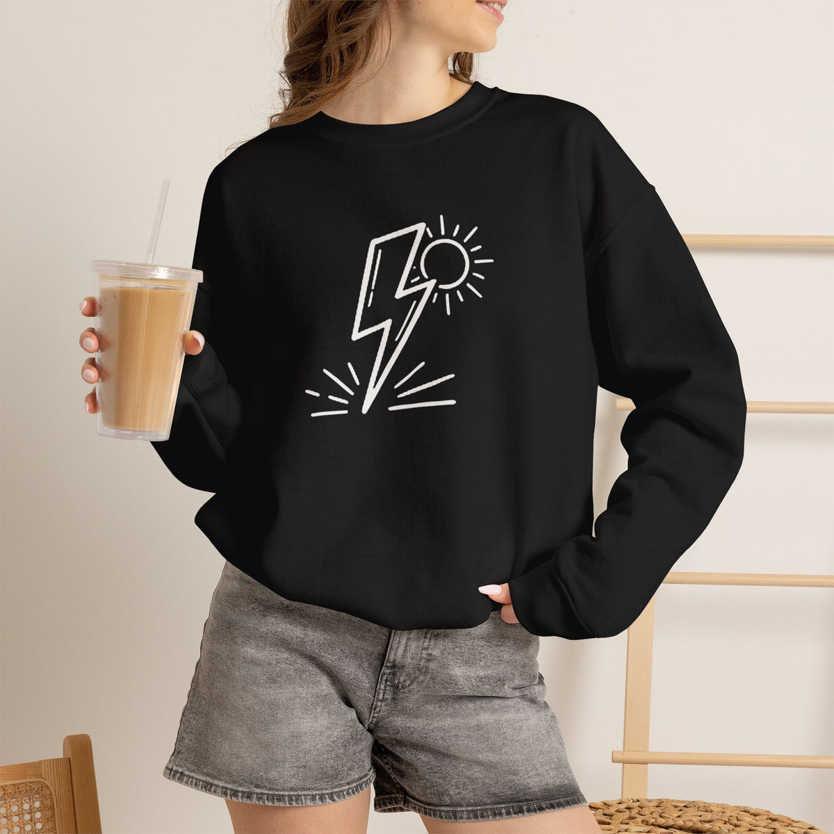 LESS BENDERS MORE FUN FRONT/Back Print Crewneck Sweatshirt - Made For the Terminally Conscious