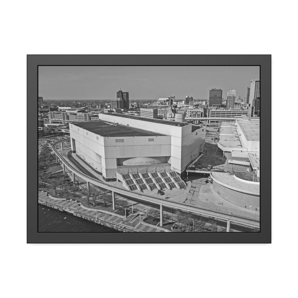 Joe Louis Arena | Before The Wrecking Ball (2019)  — Black & White Cityscape Photography Print
