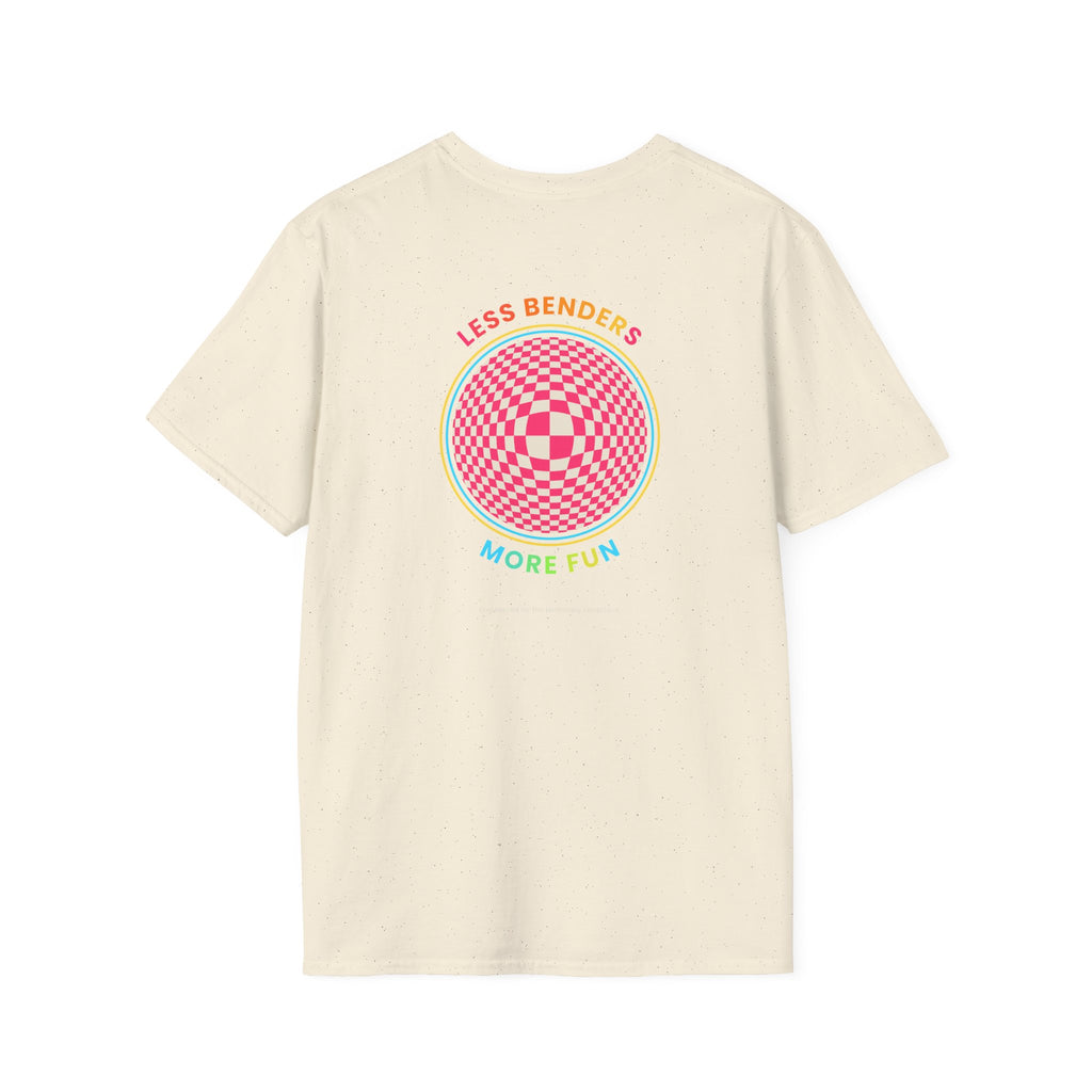 LESS BENDERS MORE FUN Front/Back Print Retro T-Shirt | Made For the Terminally Conscious