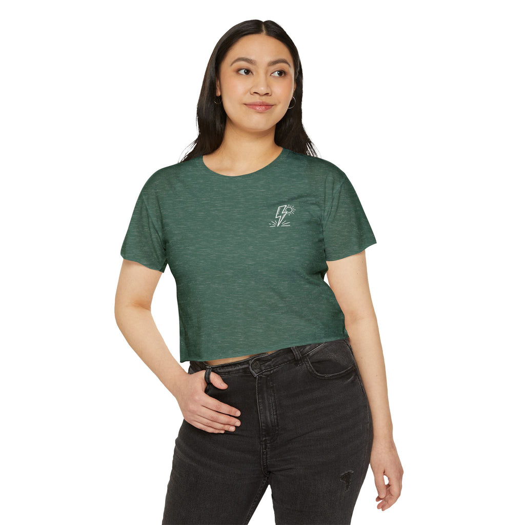 LESS BENDERS MORE FUN FRONT/BACK Print | Women's Festival Crop Top - Made For the Terminally Conscious
