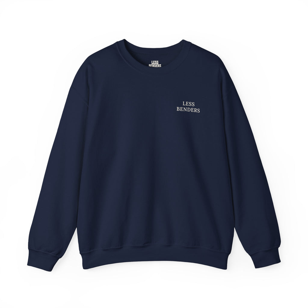 LESS BENDERS MORE FUN FRONT/BACK PRINT Hourglass Sweatshirt - Made For the Terminally Conscious