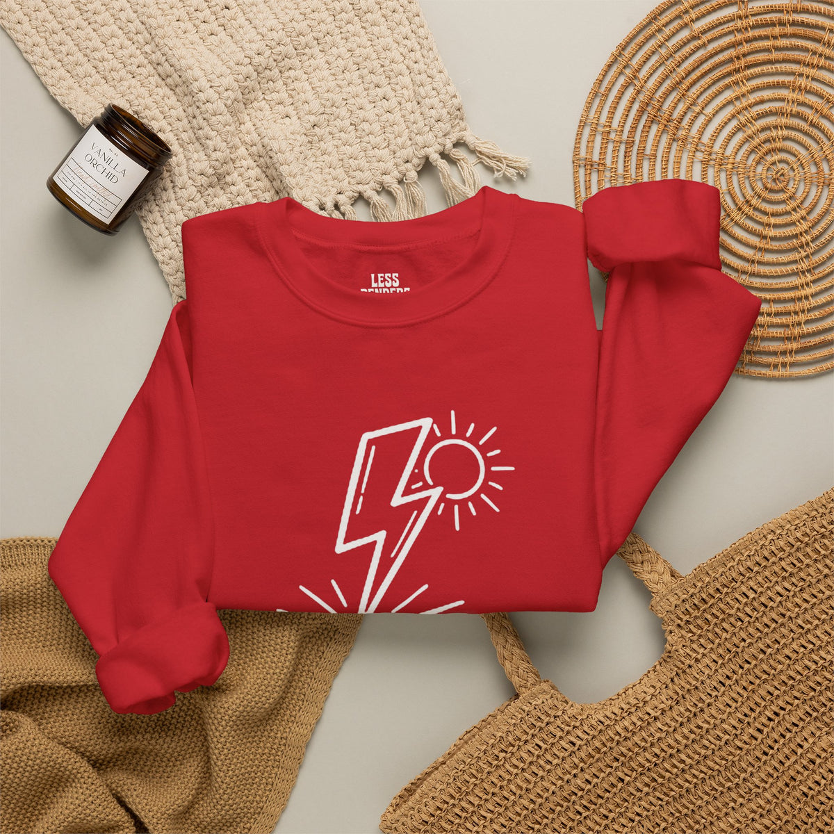 LESS BENDERS MORE FUN FRONT/Back Print Crewneck Sweatshirt - Made For the Terminally Conscious
