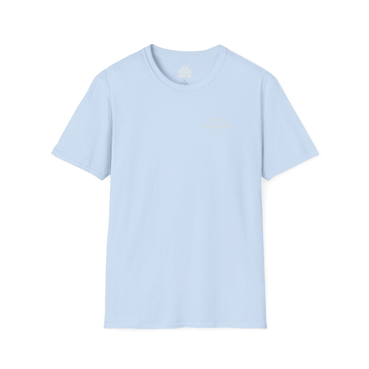 LESS BENDERS MORE FUN Front/Back Print Retro Smiley T-Shirt | Made For the Terminally Conscious