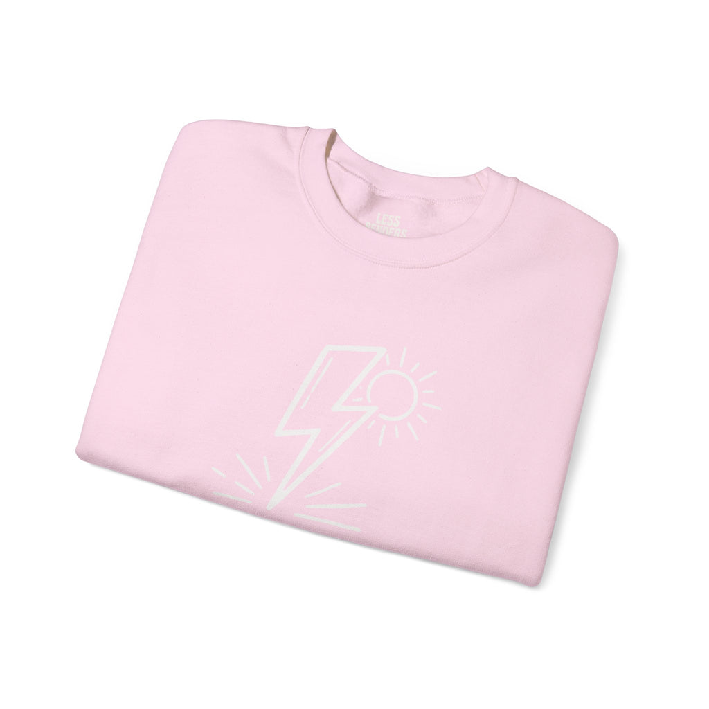 LESS BENDERS MORE FUN FRONT/Back Print Crewneck Sweatshirt - Made For the Terminally Conscious