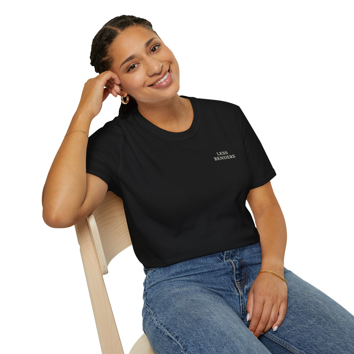 LESS BENDERS MORE FUN FRONT/BACK PRINT Graphic T-Shirt - Made For the Terminally Conscious