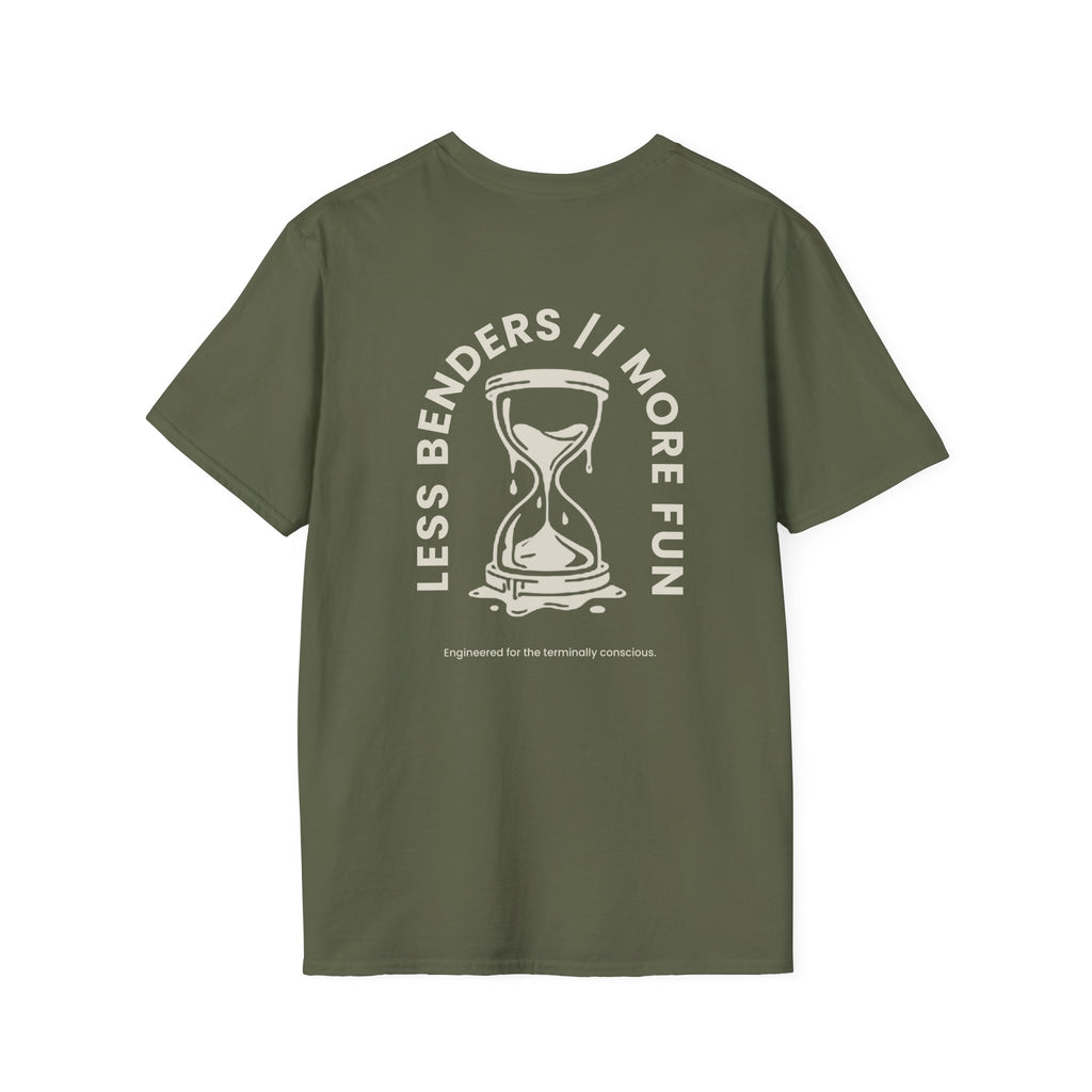 LESS BENDERS MORE FUN FRONT/BACK PRINT Graphic T-Shirt - Made For the Terminally Conscious