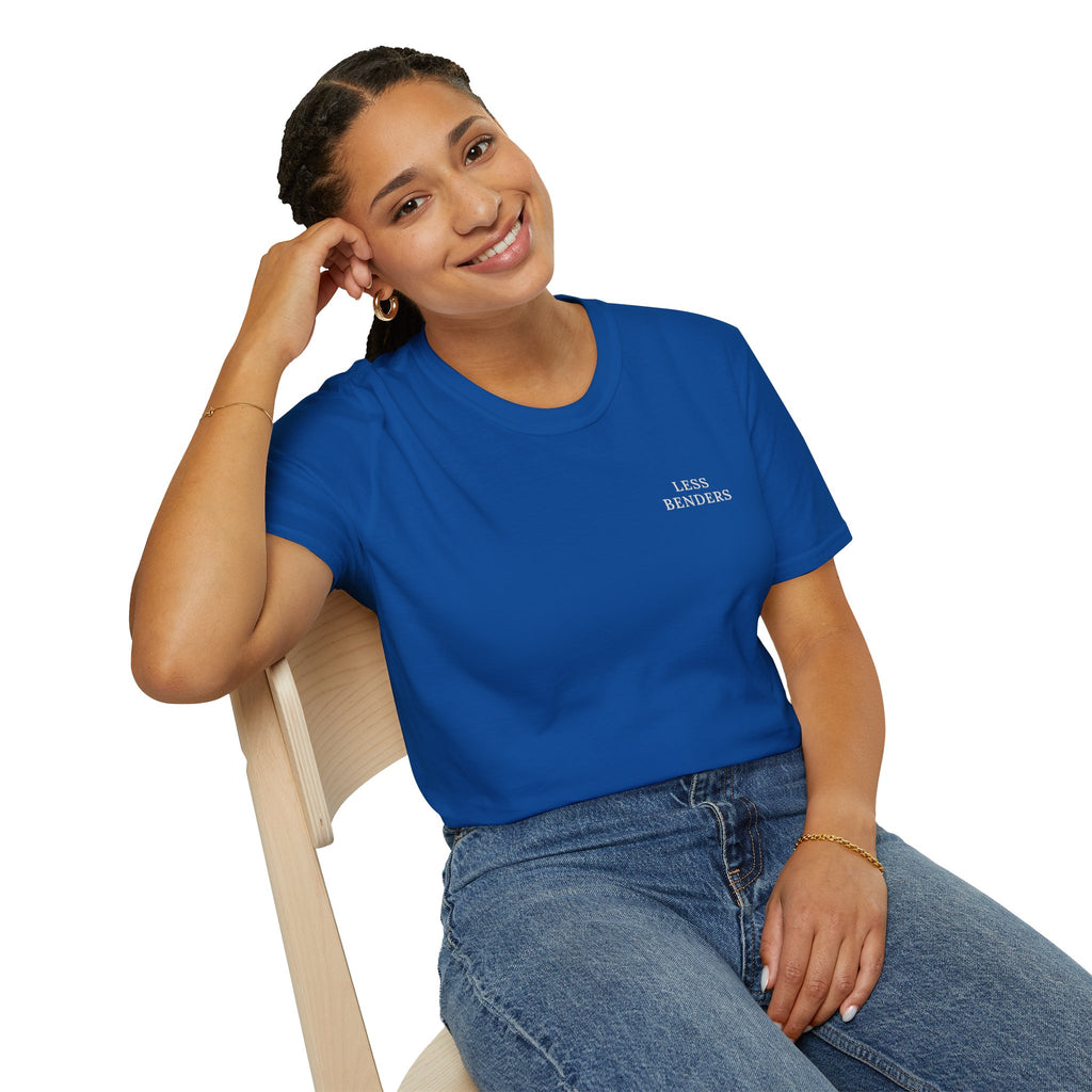 LESS BENDERS MORE FUN Front/Back Print Retro T-Shirt | Made For the Terminally Conscious