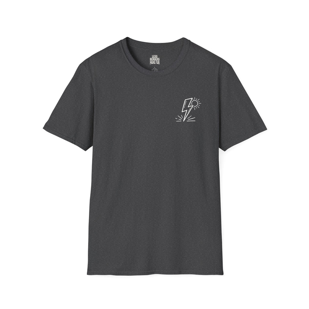 LESS BENDERS MORE FUN - Front Print Graphic T-Shirt - Made For the Terminally Conscious