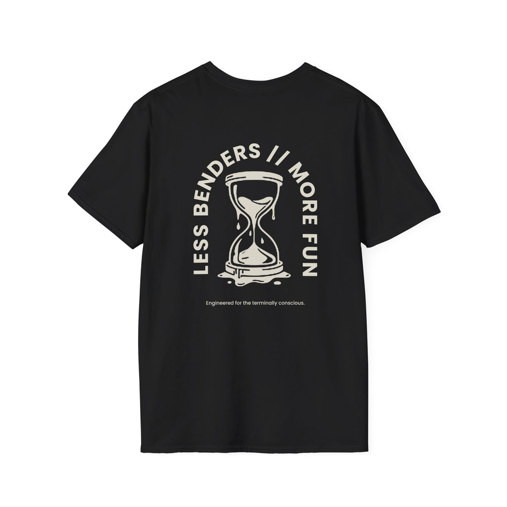 LESS BENDERS MORE FUN FRONT/BACK PRINT Graphic T-Shirt - Made For the Terminally Conscious