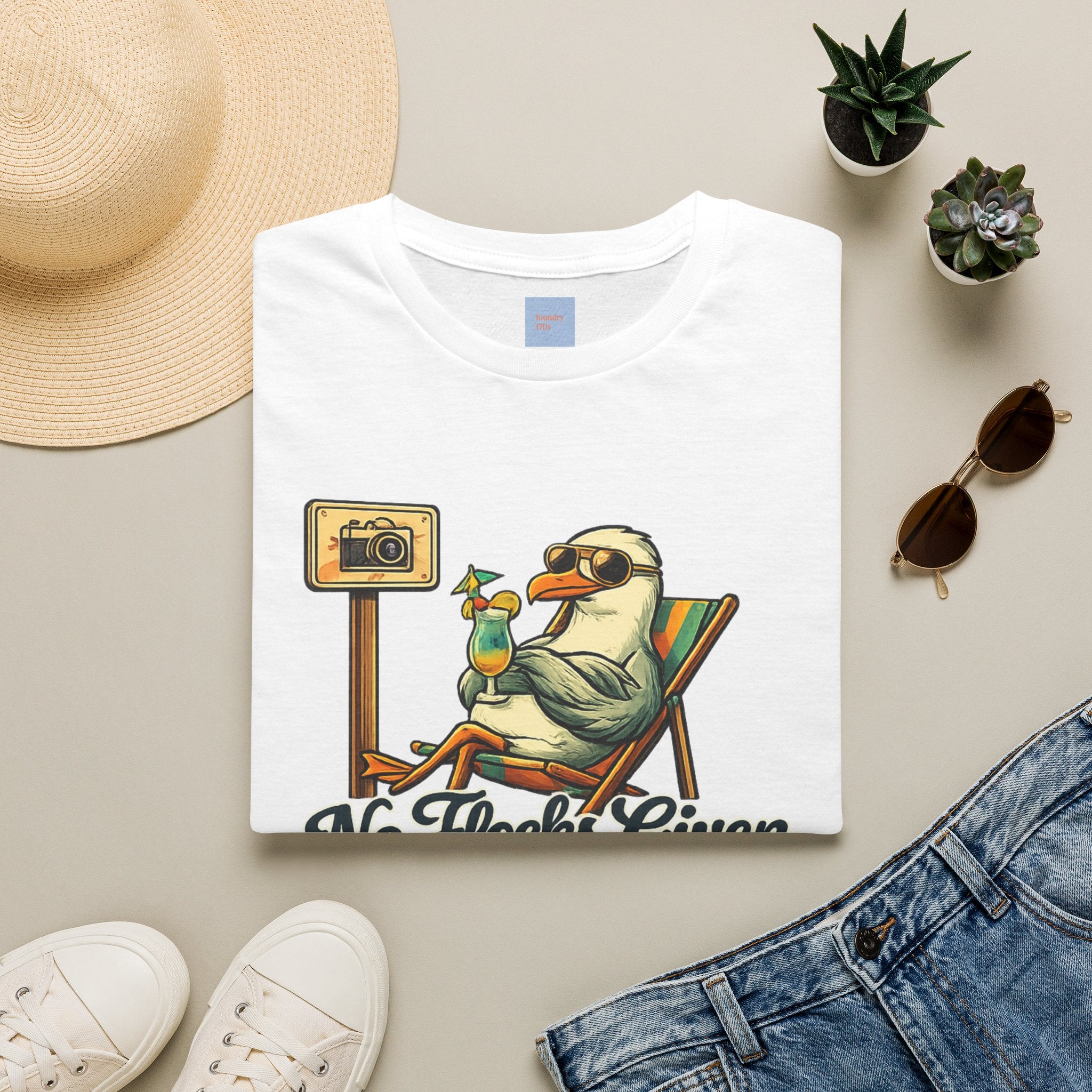 Seagull 'No Flocks Given' T-Shirt - Anti-Flock Rally Shirt